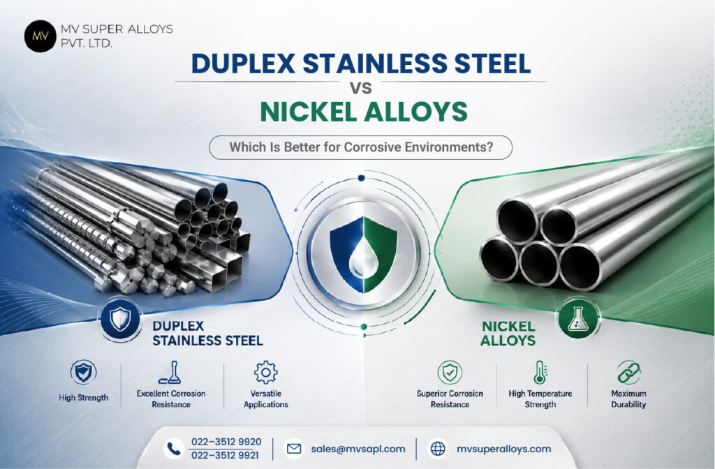 duplex Stainless steel vs nickel alloys